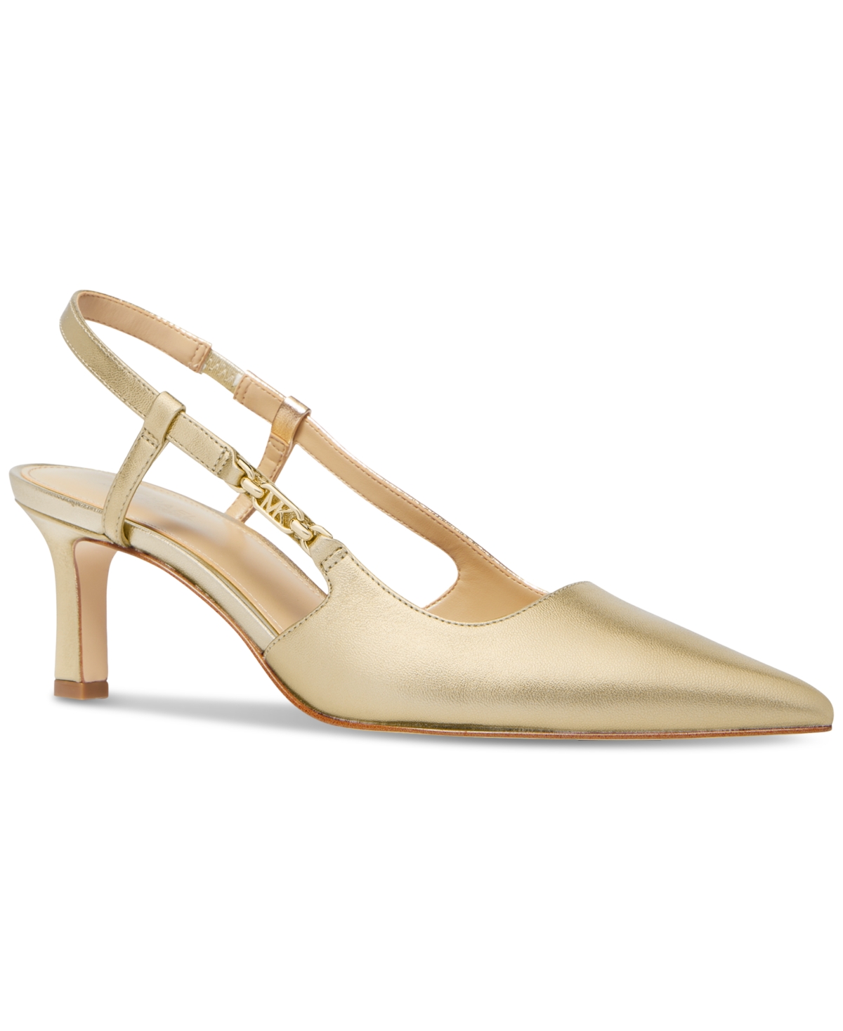 Michael Kors Michael  Women's Daniella Mid Sling Sandals In Pale Gold