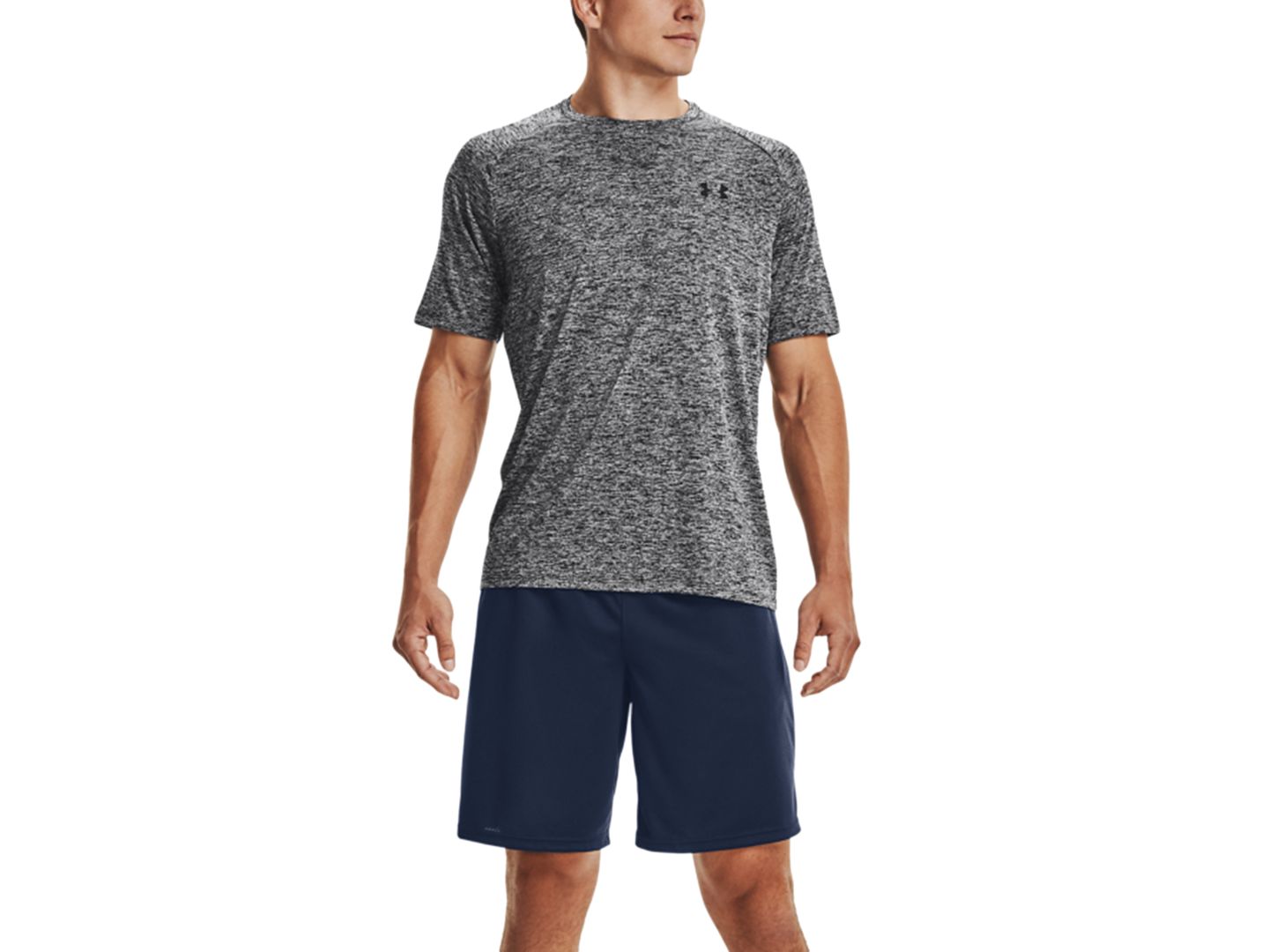 Мужские шорты Under Armour Tech Mesh, 9" Inseam, цвет: Синий — фото 2