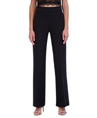 BCBG NEW YORK - Women's Side-Zip Straight-Leg Trousers