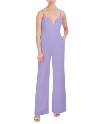 Macy's purple jumpsuit on sale