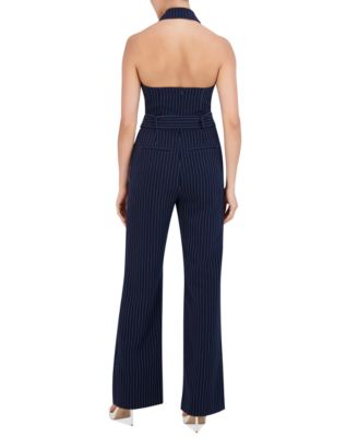 sachin and babi light blue dress BCBG Paris Dress Flare Women's Sz Small Navy Blue Halter Neck Flounce