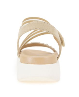 Women's Taryn Asymmetrical Slingback Jeweled Wedge Sandals