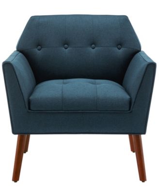 30" Polyester Andy Mid Century Modern Accent Lounge Armchair