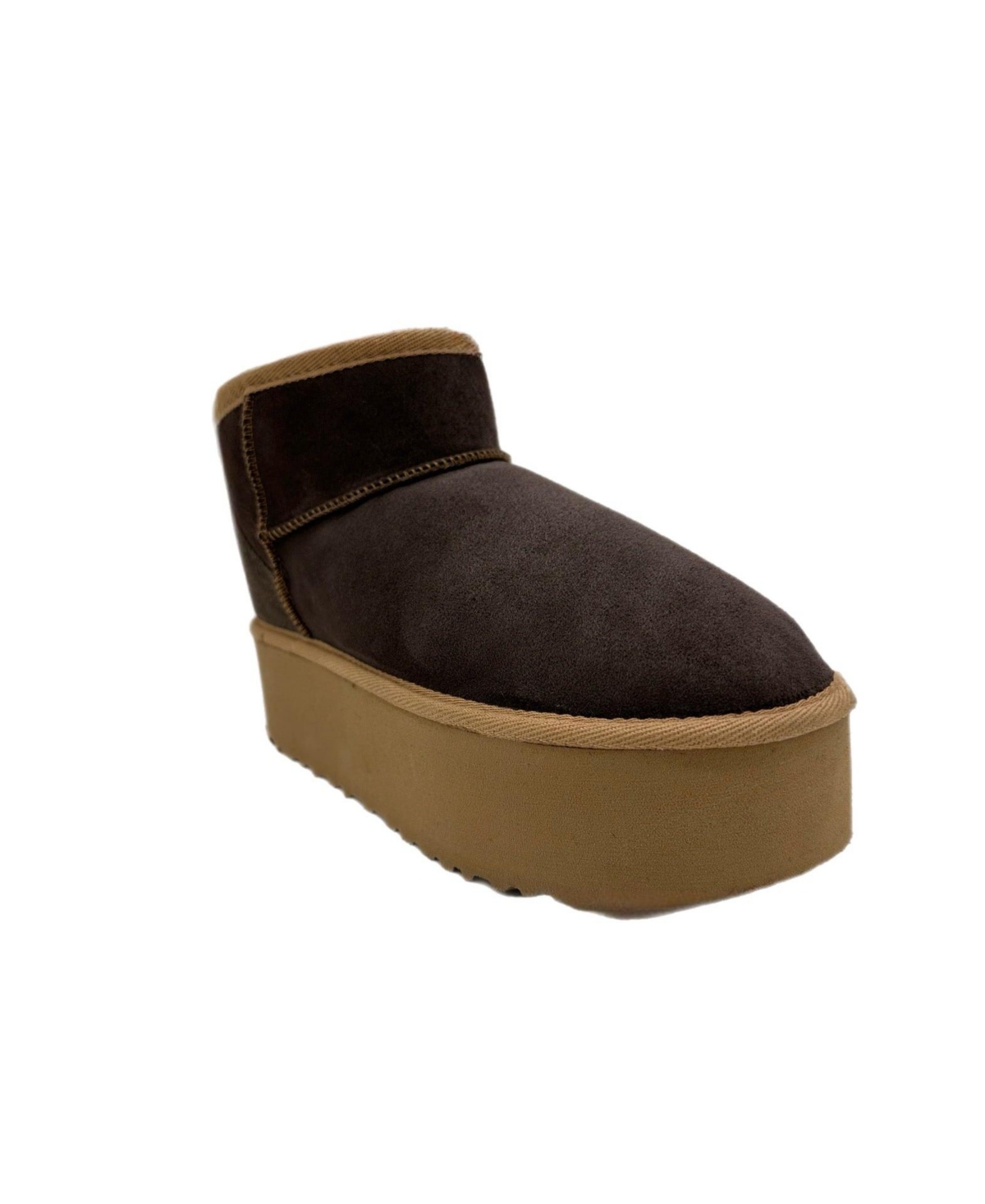 Women's Genuine Sheepskin Boots - Dark brown