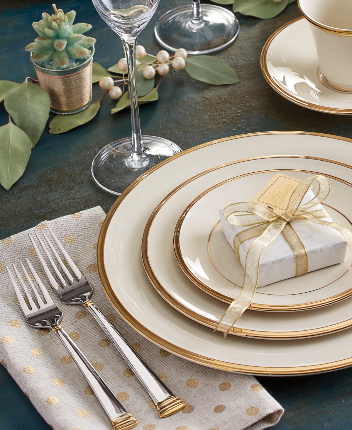 Lenox Eternal 12-piece Dinnerware Set, Service For 4 In White And Ivory