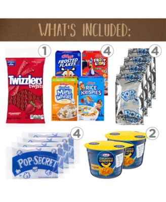 54 Piece Dorm Room Survival Snack Box