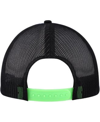 Men's White, Black Mountain Dew Do The Dew Foam Trucker Adjustable Hat