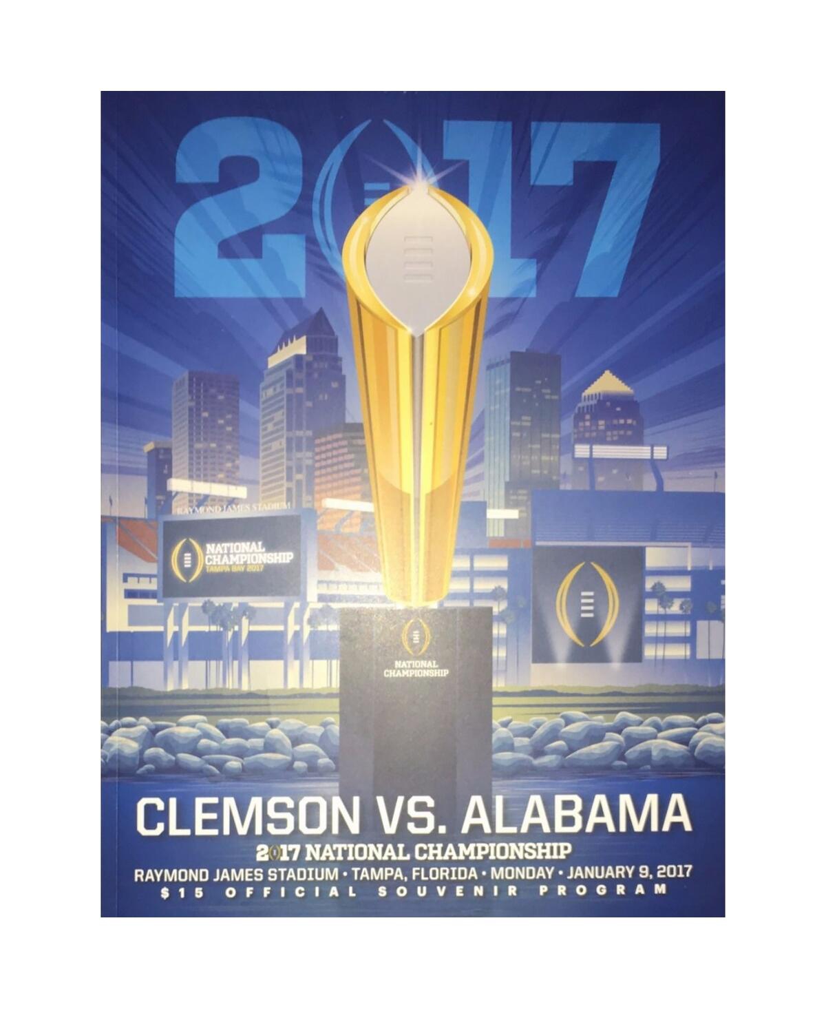 Clemson Tigers College Football Playoff 2017 National Championship Official Program - Multi
