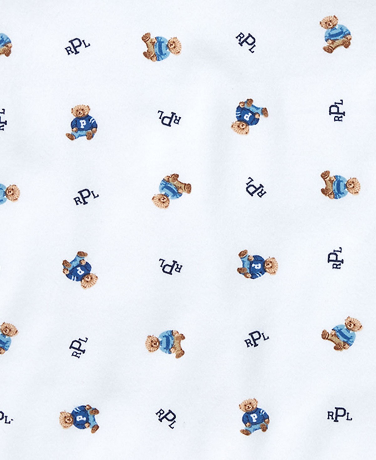 Детские Polo Ralph Lauren Baby Boys Reversible Bear Cotton Blanket — фото 1