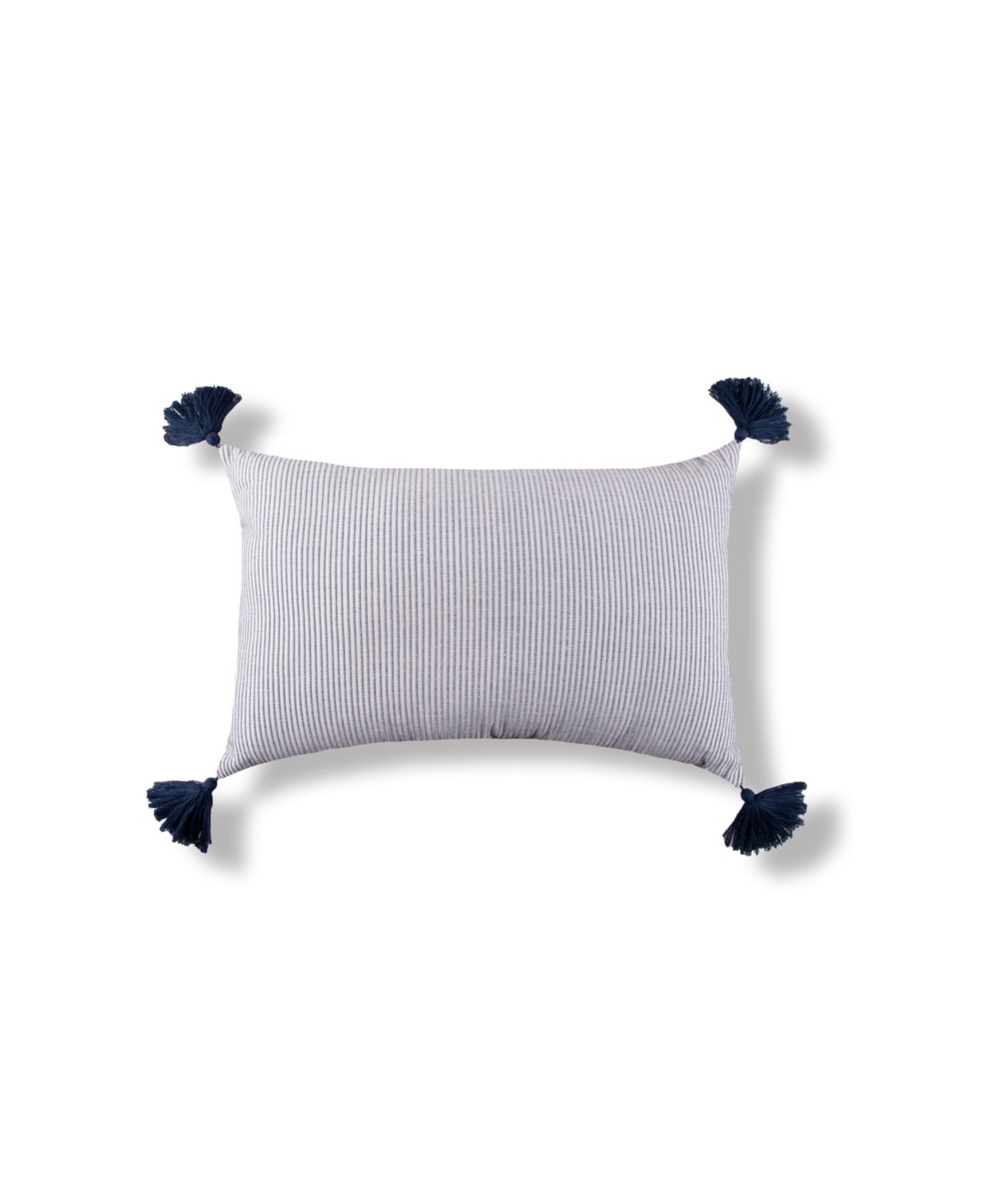 Bree Striped Dune Tan Cotton Decor Accent Pillow, 14" x 22"