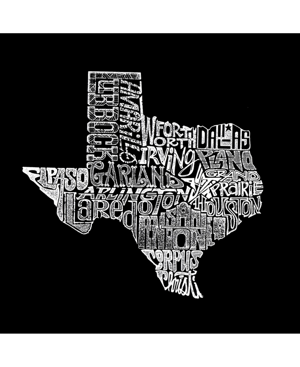 Girl's Word Art T-shirt - The Great State of Texas