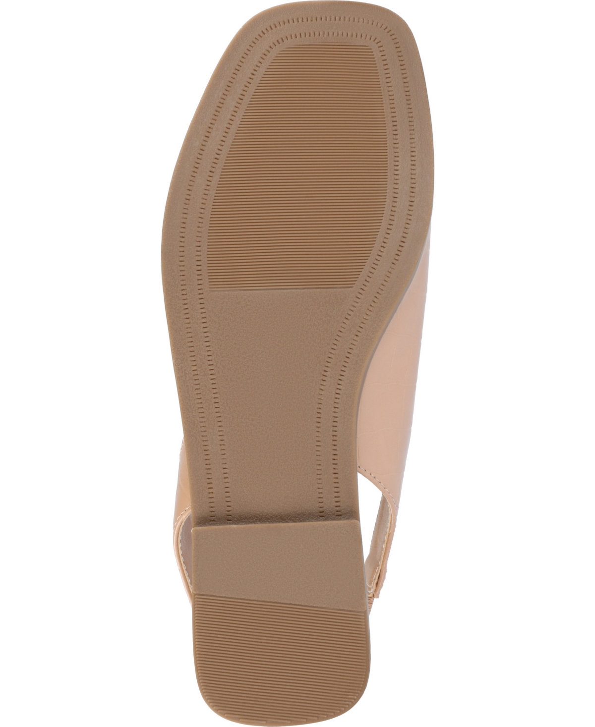 Journee Collection Women's Brinsley Slingback D'orsay Flat Sandals In Tan
