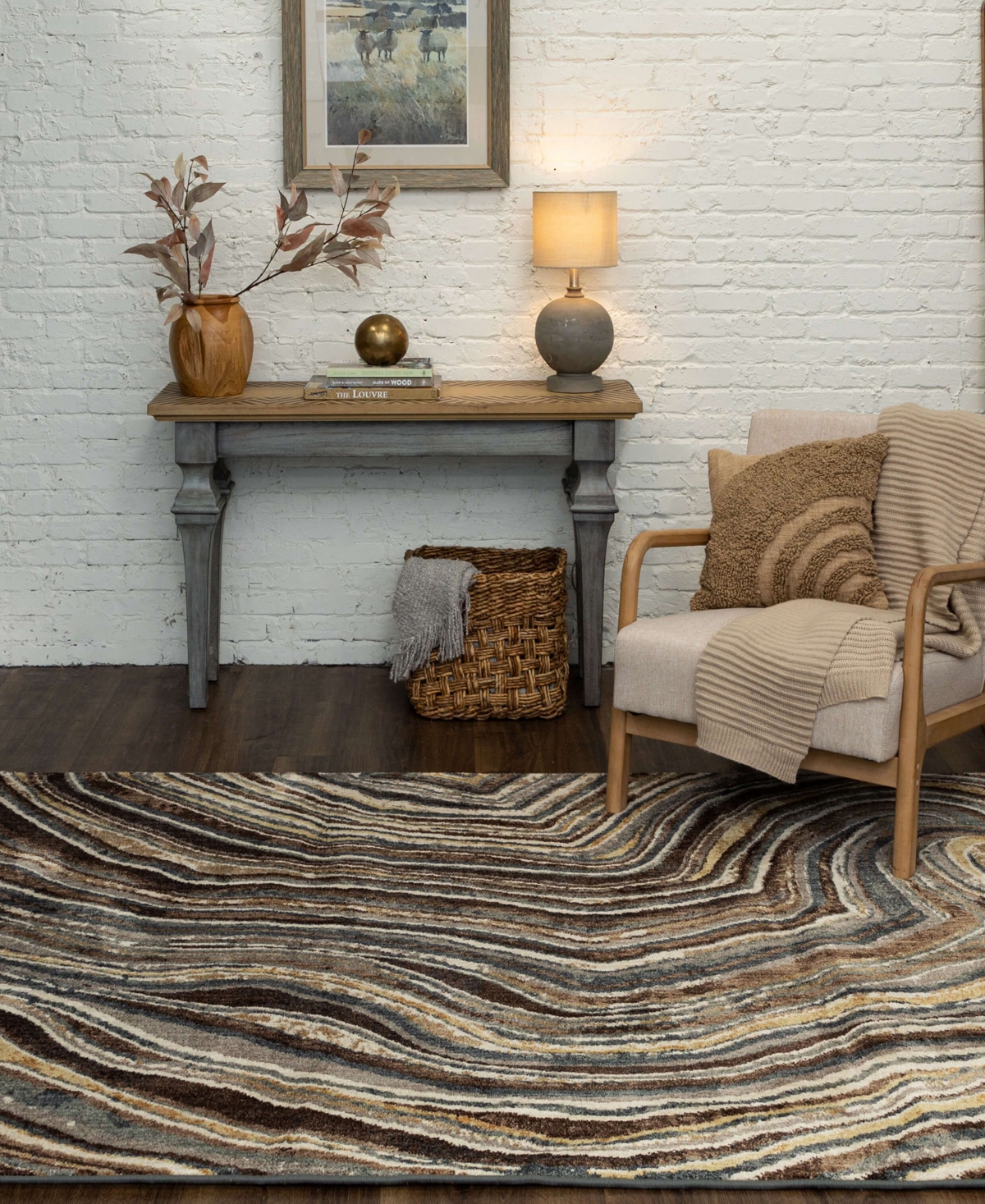 Drew & Jonathan Home Milestones Logan 5'3" X 7'10" Area Rug In Taupe