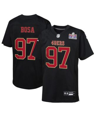 Big Boys Nike Nick Bosa Black San Francisco 49ers Super Bowl LVIII