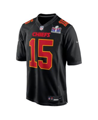 Nike Men's Patrick Mahomes Black Kansas City Chiefs Super Bowl LVIII Carbon Fashion Game Player Jersey