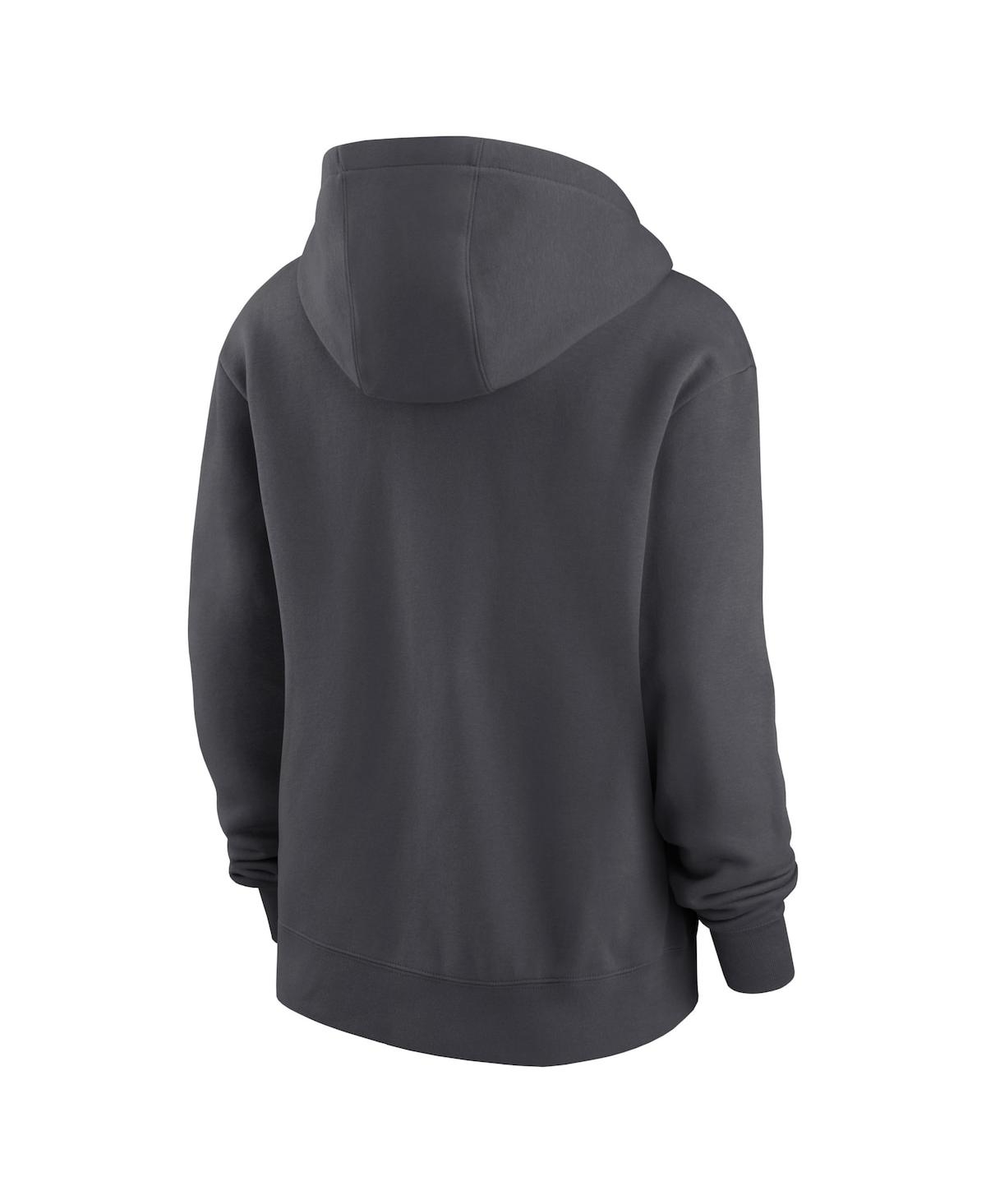 Nike Women's  Anthracite Kansas City Chiefs 2023 Afc Champions Locker Room Trophy Collection Pullover In Anthracite