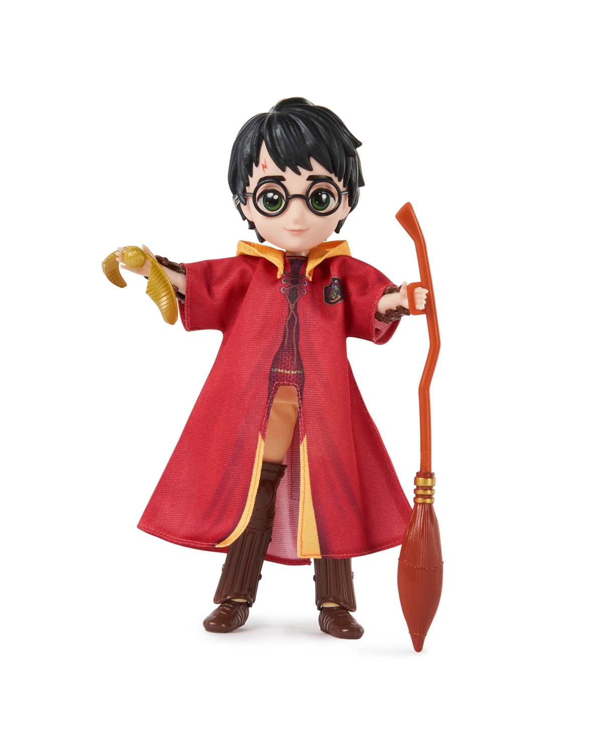 Shop Wizarding World Harry Potter, 8" Harry Potter Quidditch Doll Gift Set With Robe And 9 Doll Accessories, 11 Pieces In Multi-color