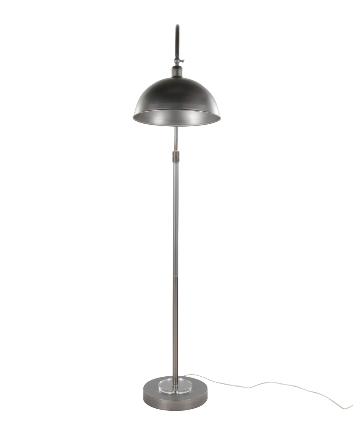 Shop Lumisource Emery 63.5" Metal Floor Lamp In Pewter