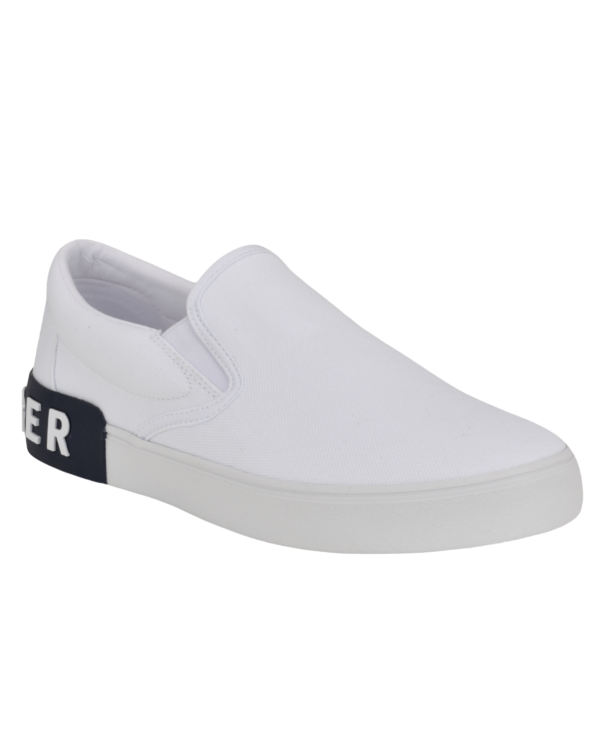 Shop Tommy Hilfiger Men's Rayor Casual Slip-on Sneakers In White Multi