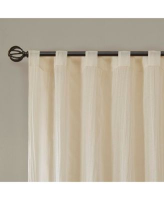 Harper Solid Crushed Curtain Panel Pair, 42"W x 84"L