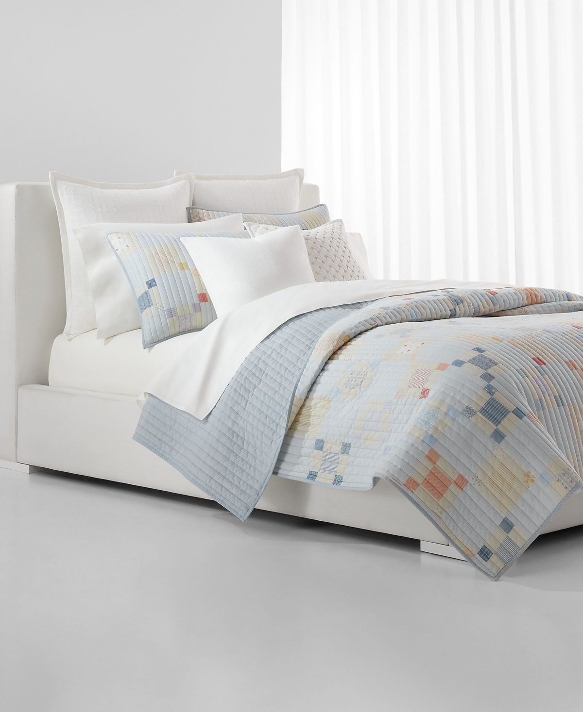 Shop Lauren Ralph Lauren Brookview Quilt, Full/queen In Cream Mult