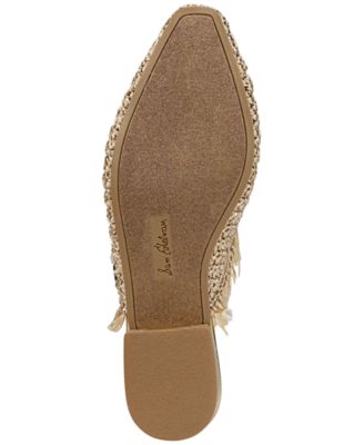 Women's Reeta Fringe Raffia Flat Mules