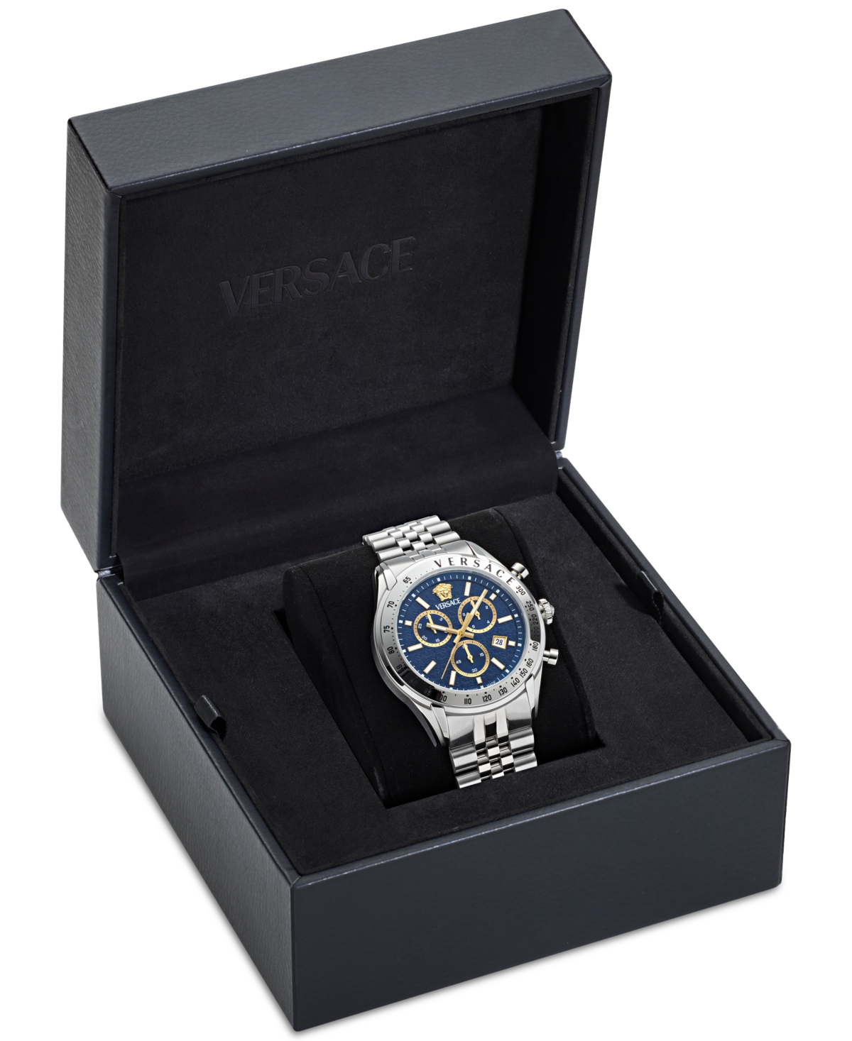 Versace Chrono Master 44mm In Stainless