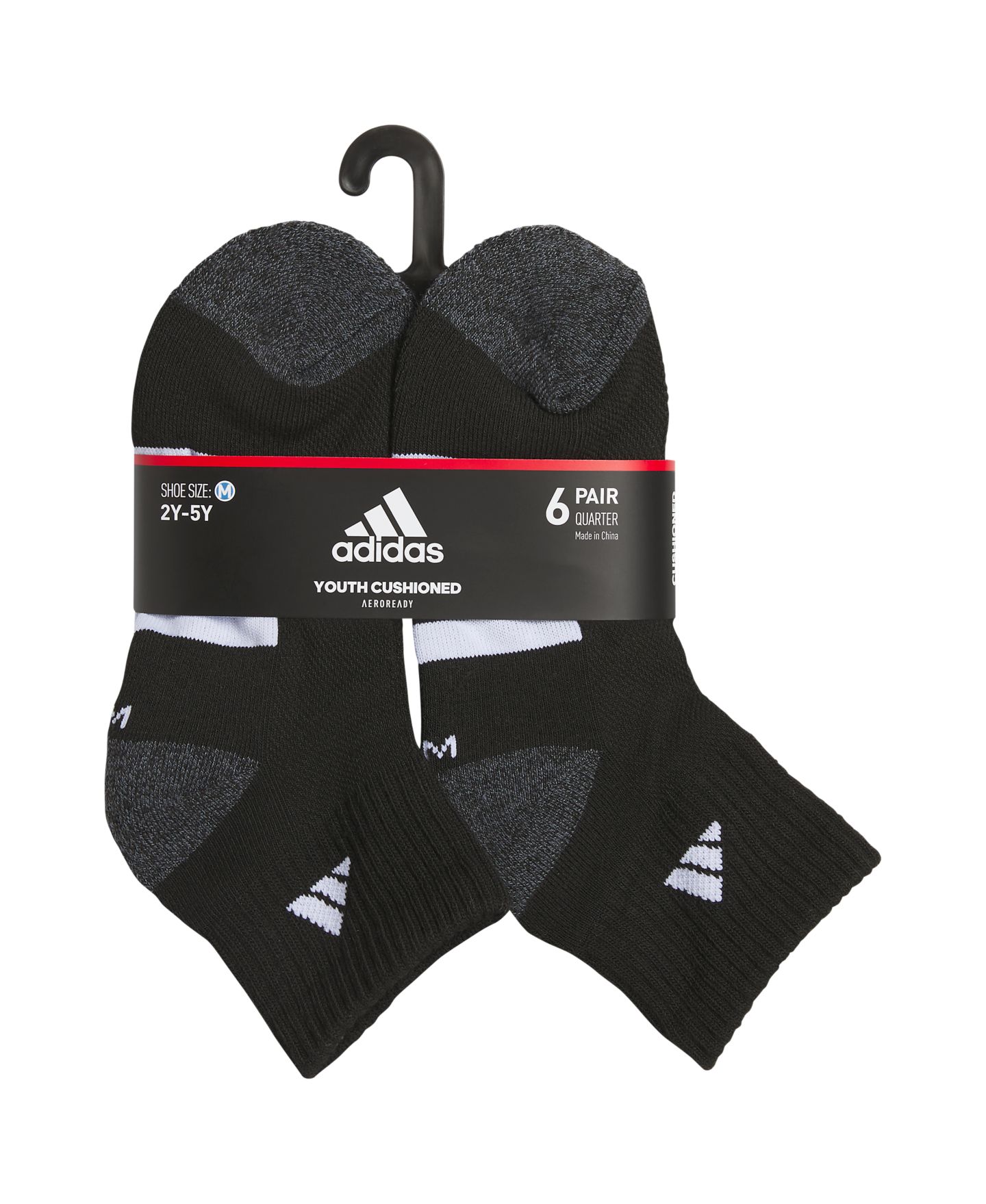 Носки Cushioned, укороченные — adidas, цвет: Чёрный — фото 2