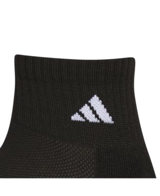 Boys Youth Athletic Cushioned Quarter Socks, Pack of 6