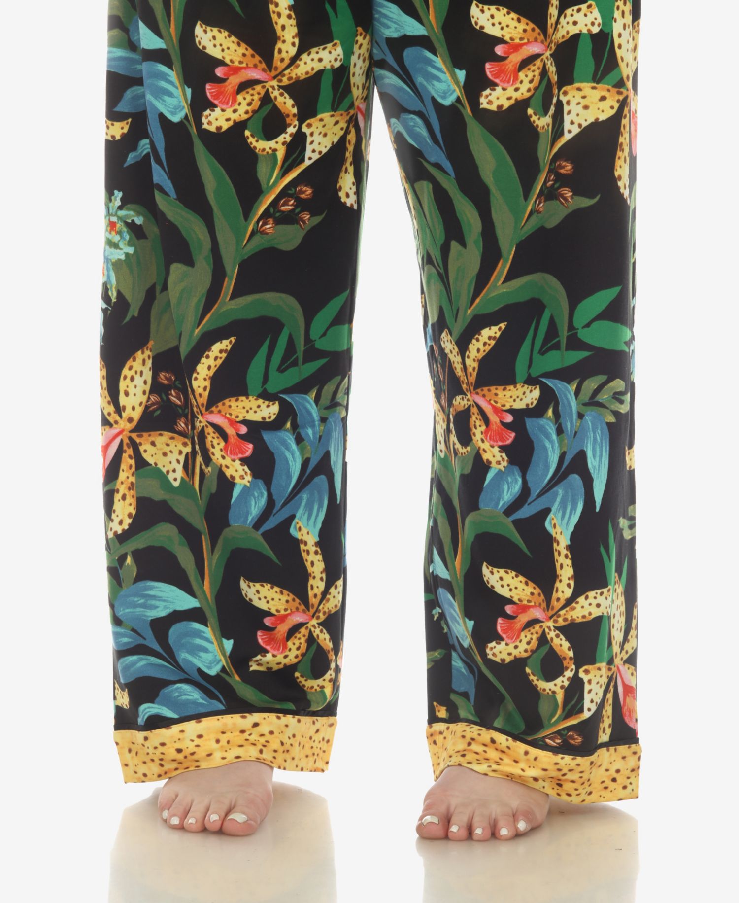 Plus Size 2-Piece Wildflower Print Pajama Set