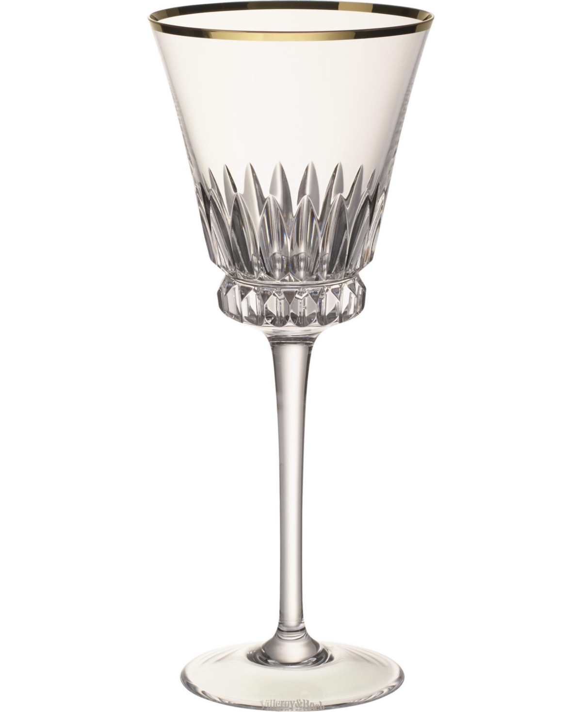 Villeroy & Boch Grand Royal Gold-Tone White Wine Glasses, Pair of 2