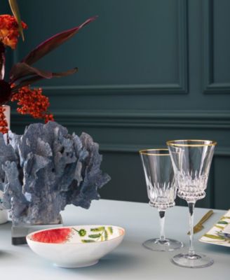 Grand Royal Gold-Tone Red Wine Glasses, Pair of 2