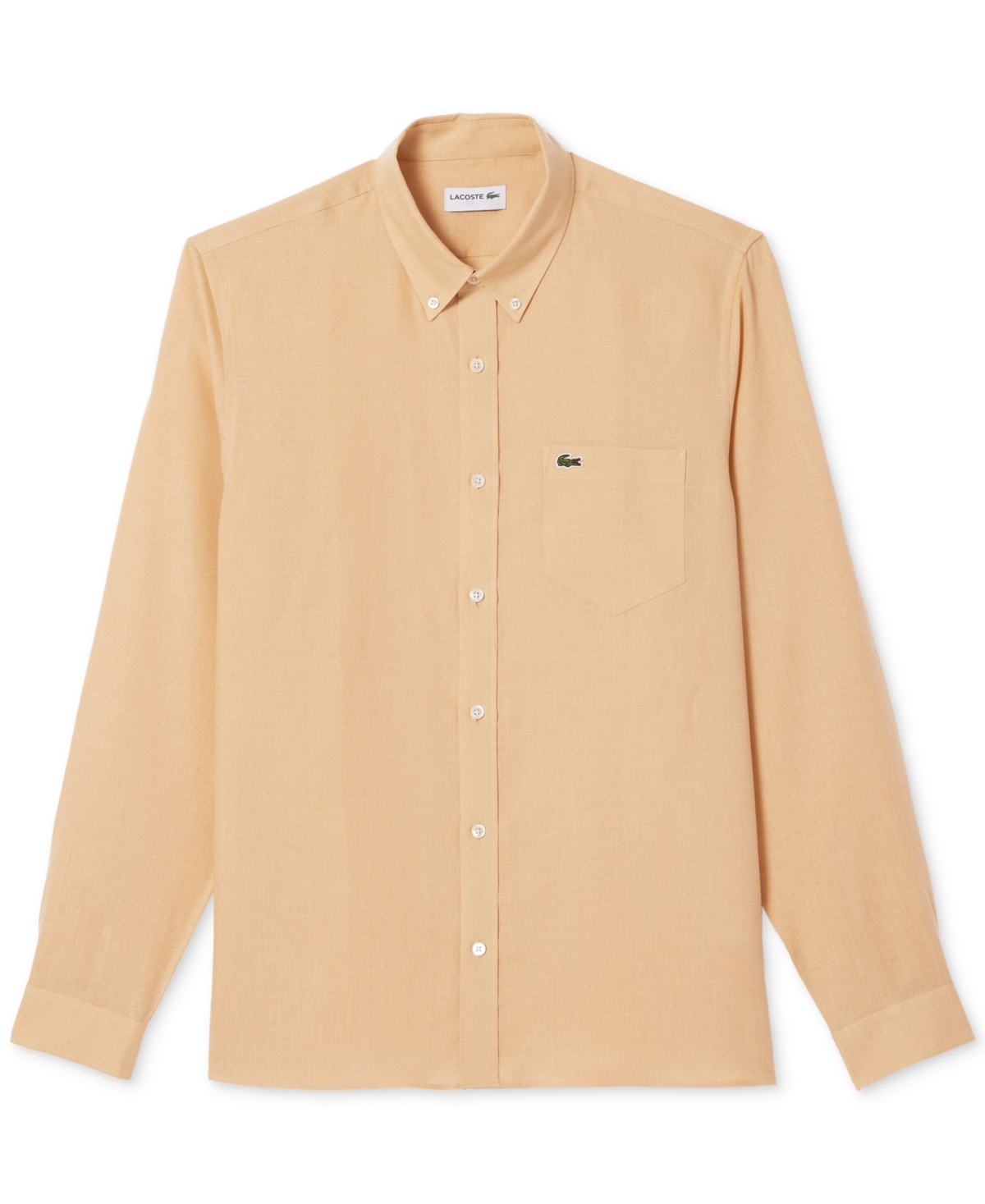 Lacoste Men's Regular-fit Linen Shirt In Ixq