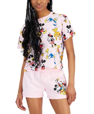 Disney - Juniors' Mickey & Friends Graphic Short-Sleeve T-Shirt