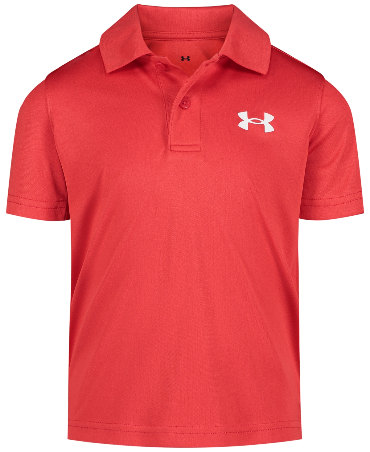 Shop Under Armour Little Boys Matchplay Solid Polo Shirt In Red