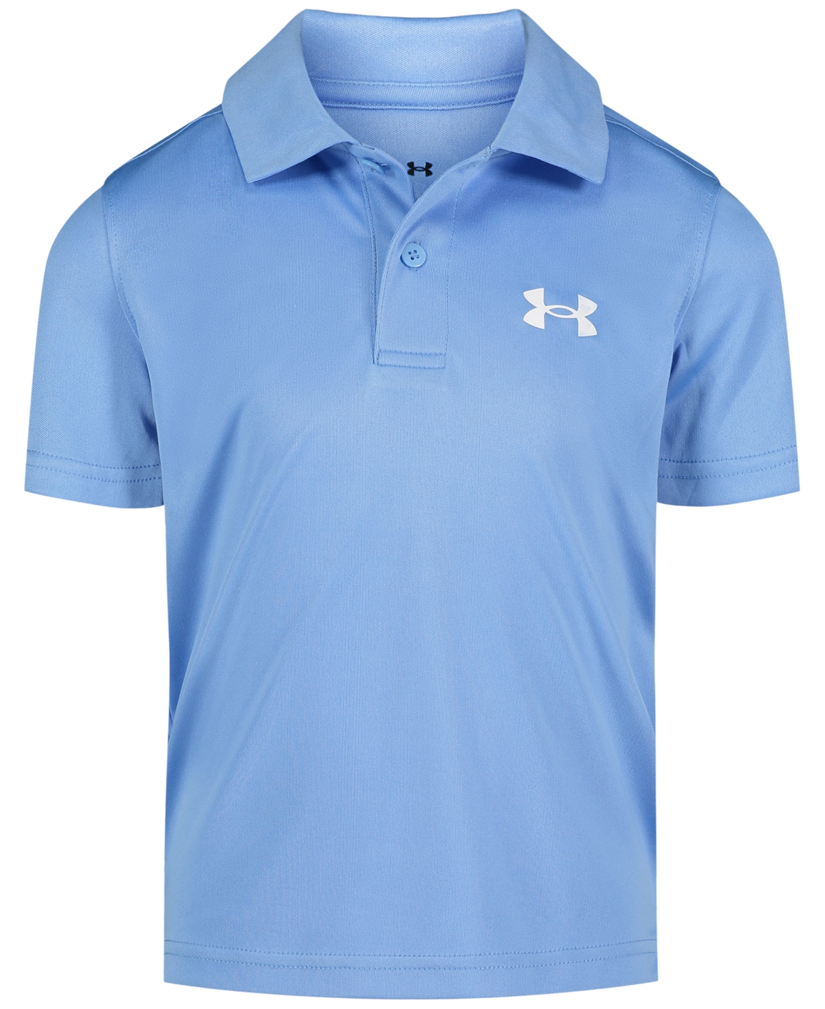 Shop Under Armour Little Boys Matchplay Solid Polo Shirt In Carolina Blue