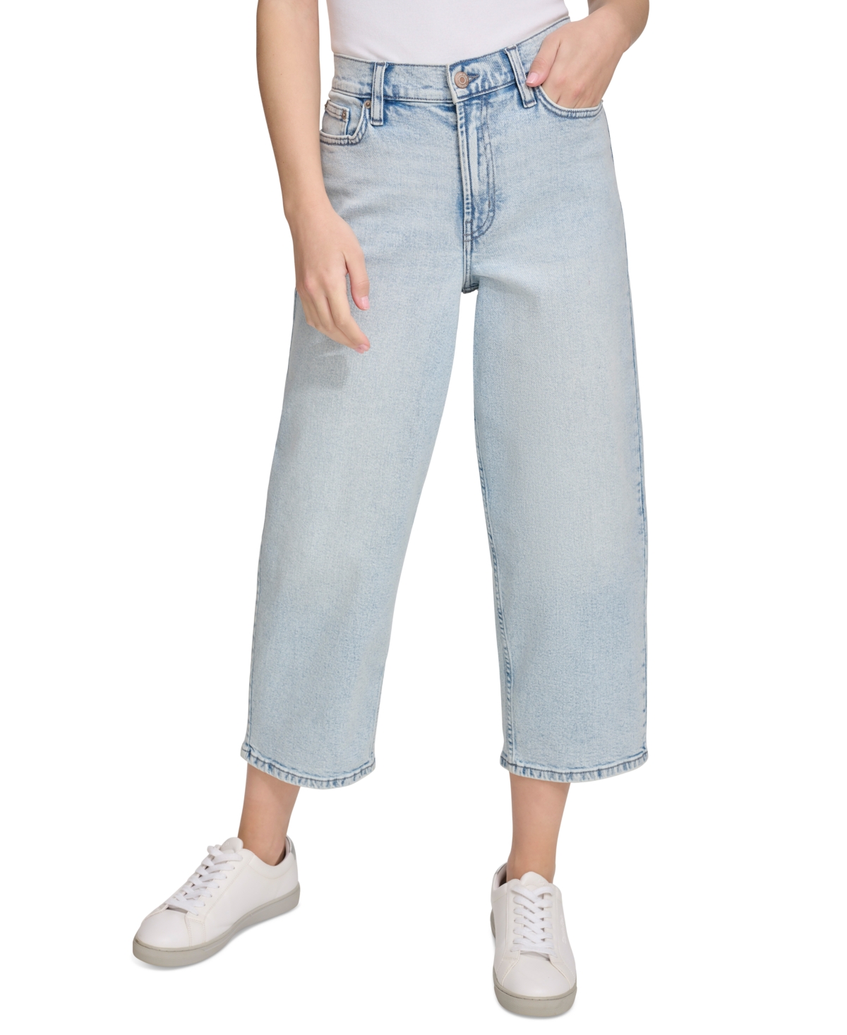 Calvin Klein Jeans Est.1978 Women's '90s-fit High-rise Cropped Denim Jeans In Ryder