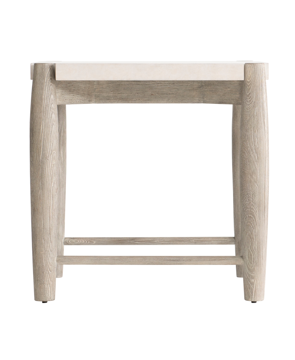 Bernhardt Closeout! Tycer 24" Stone Side Table In Weathered Greige Base,faux Stone Top