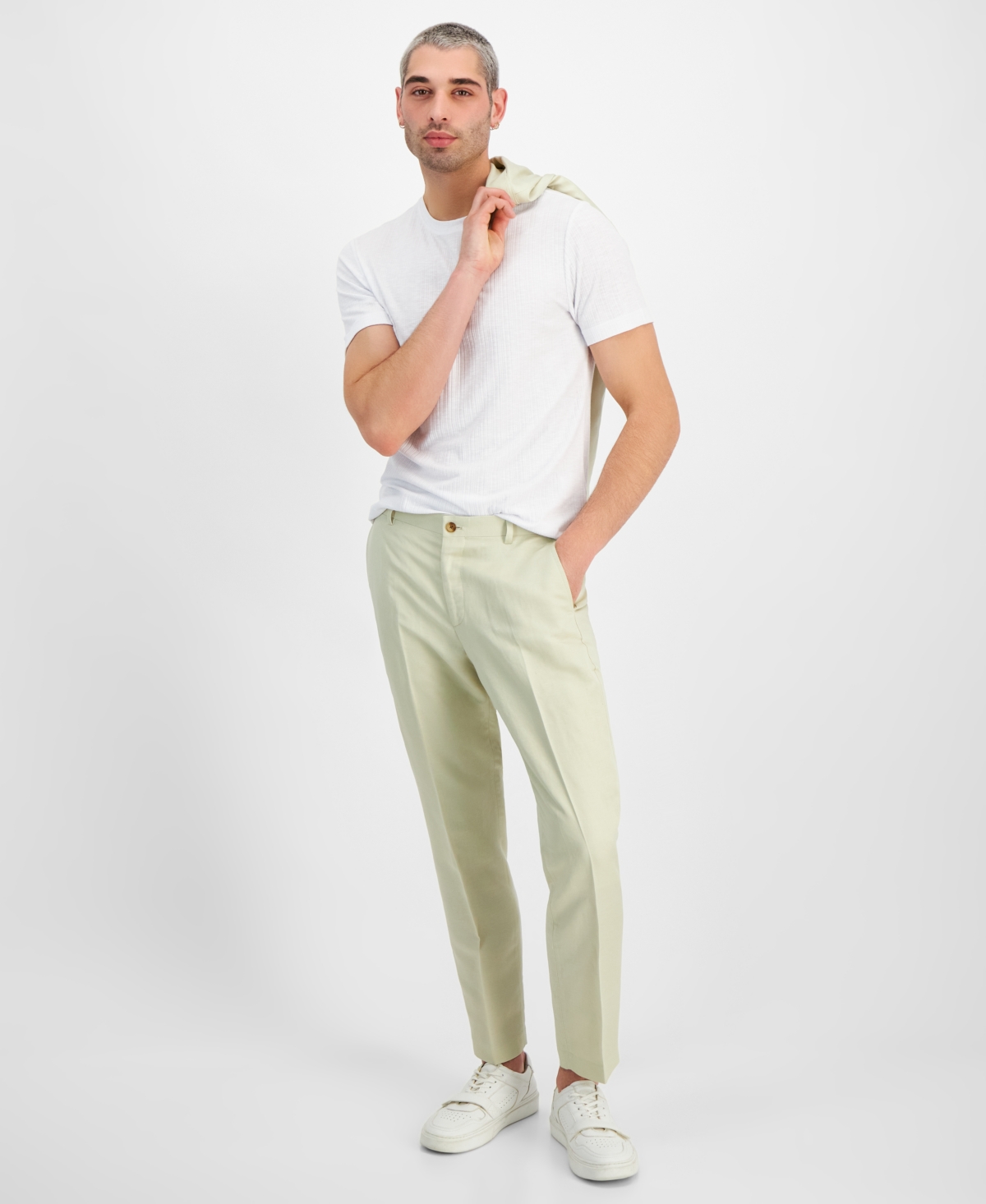 Inc International Concepts Men's Luca Slim Pants, Created For Macy's In Grain