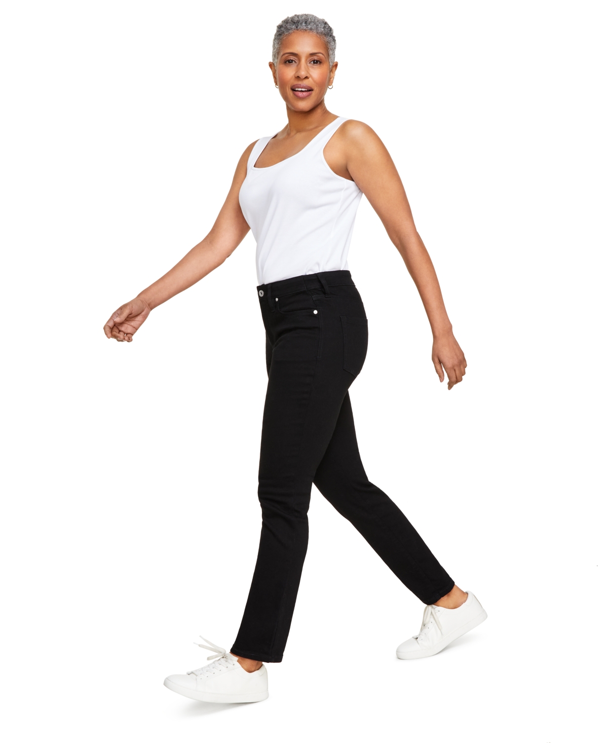 Style & Co Women's Mid-Rise Stretch Slim-Leg Jeans, Created for Macy's