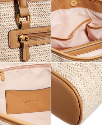 Classic Straw Tote, Exclusively at Macy's