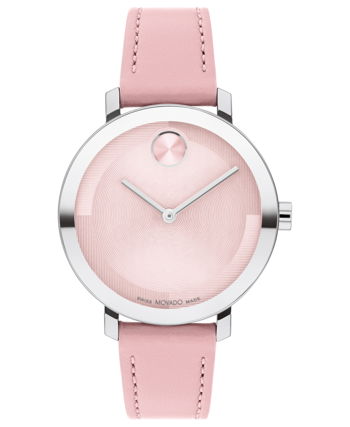 Women's Swiss Bold Evolution 2.0 Pink Leather Strap Watch 34mm - Pink