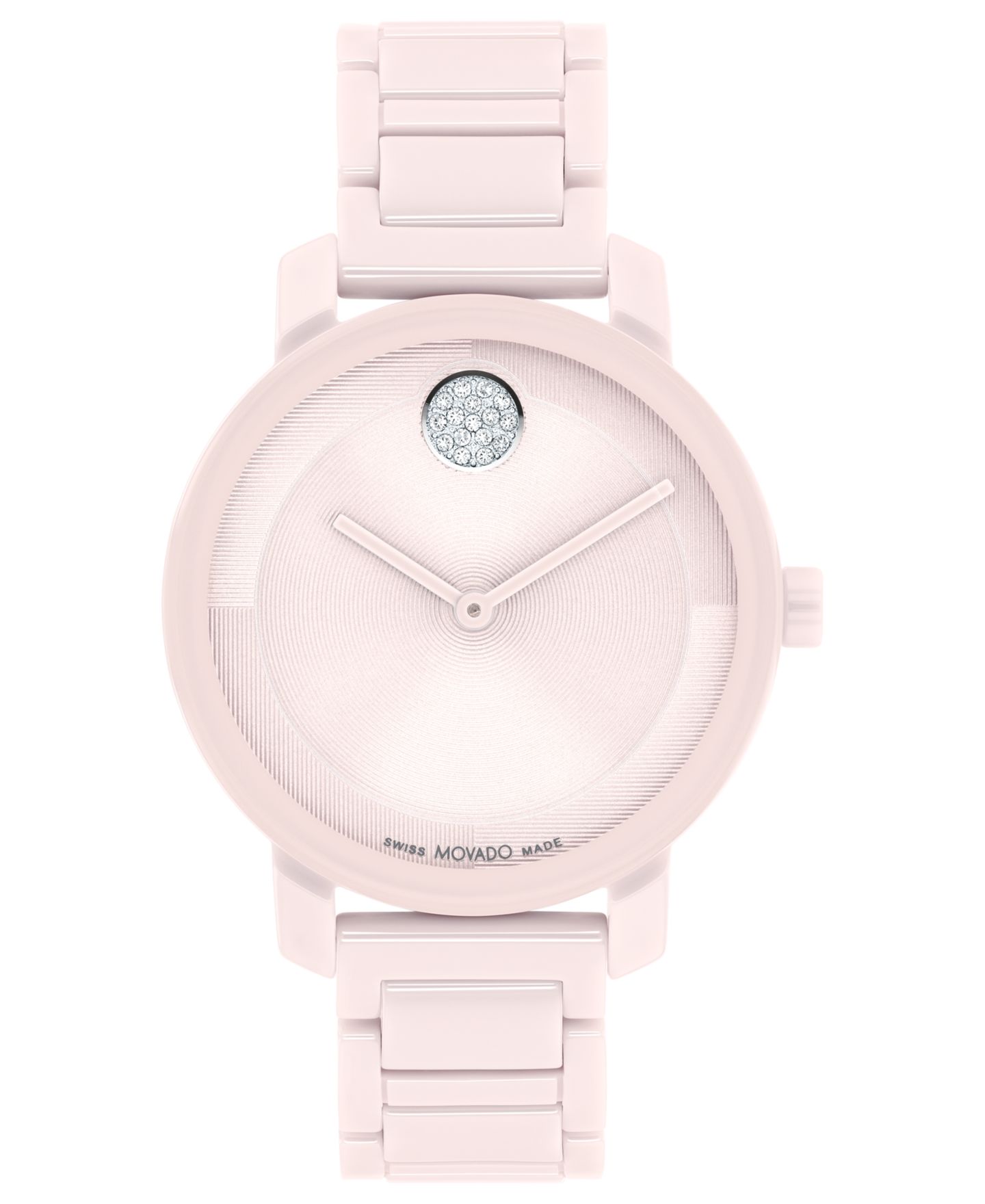 Женские часы Movado Swiss Bold Evolution 2.0 Blush Ceramic Bracelet Watch 34mm — фото 1
