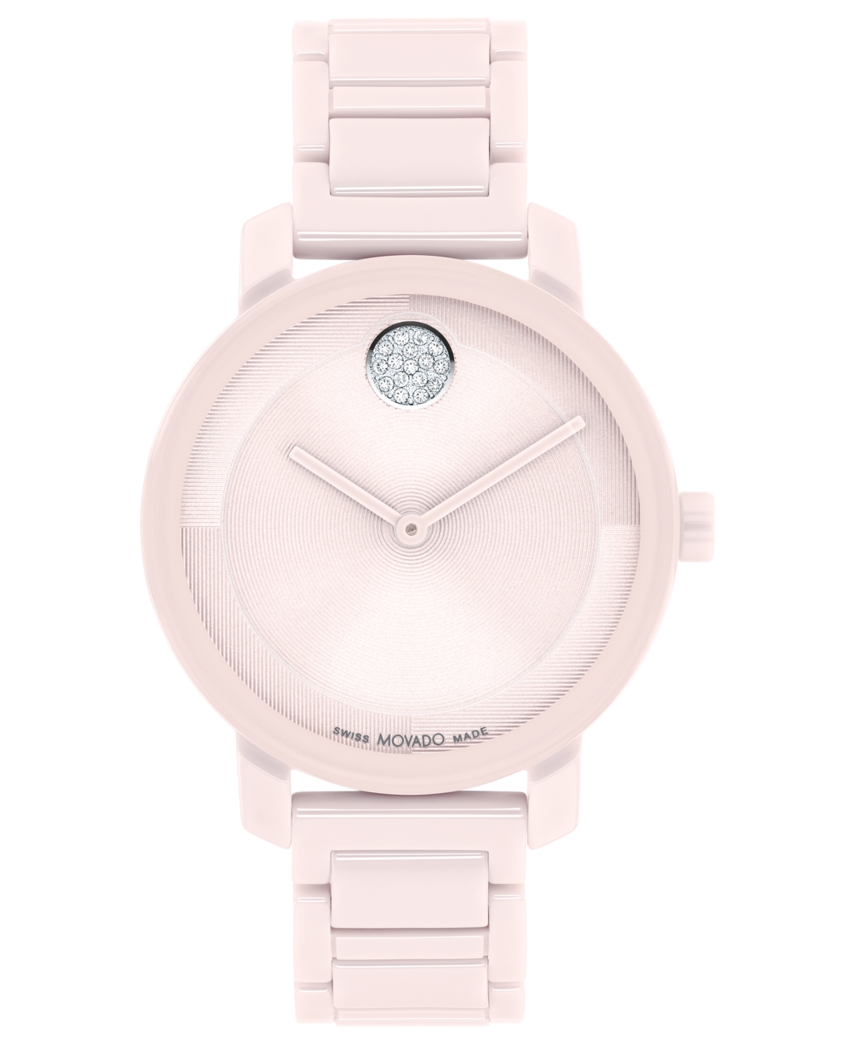 Women's Swiss Bold Evolution 2.0 Blush Ceramic Bracelet Watch 34mm - Pink