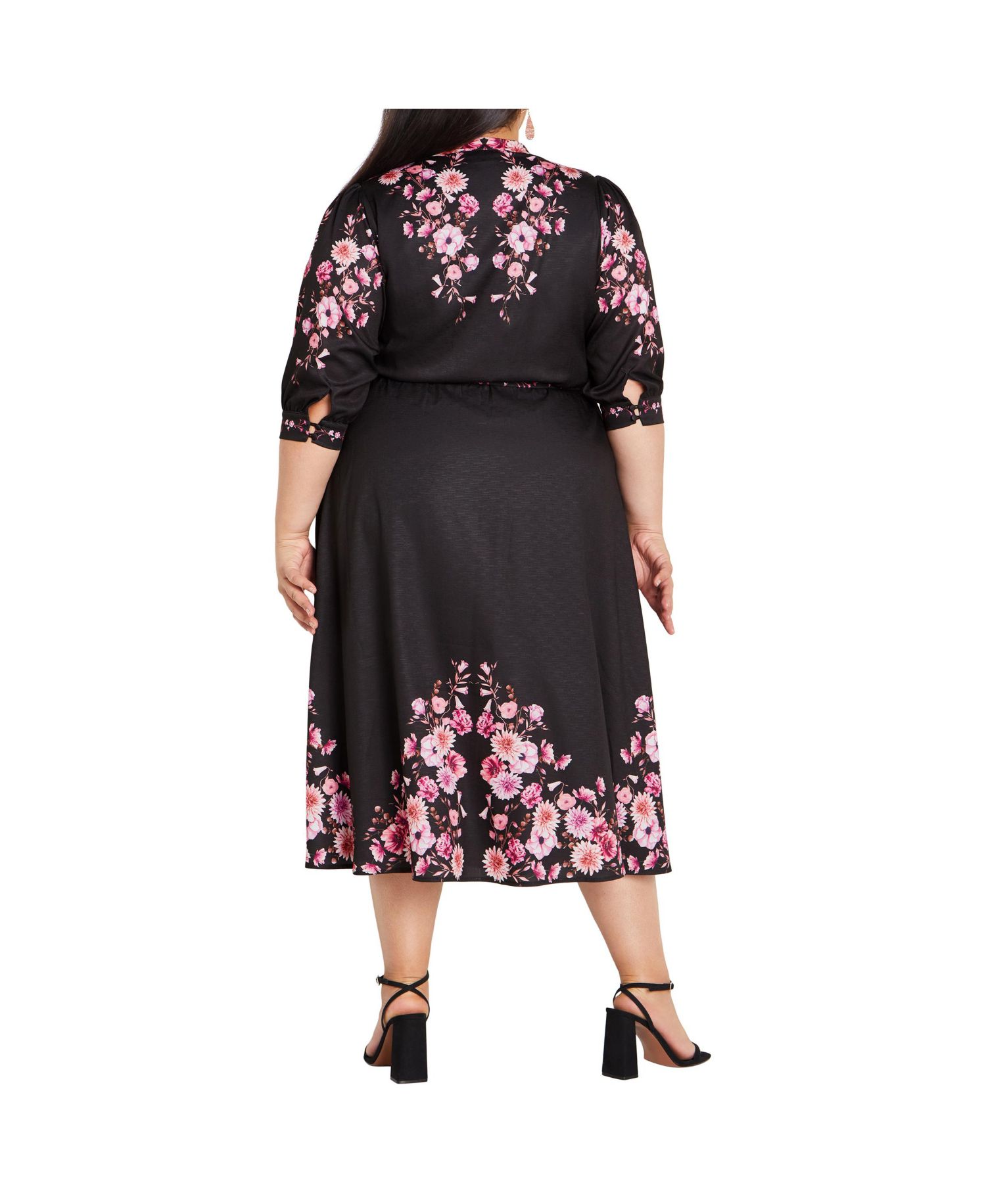 Women's Annabelle Button Down Floral Midi Dress