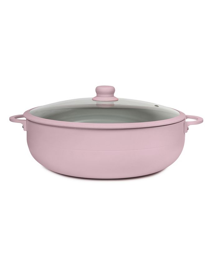 Sedona Kitchen Aluminum 12 Qt Caldero with Silicone Rim Glass Lid and ...