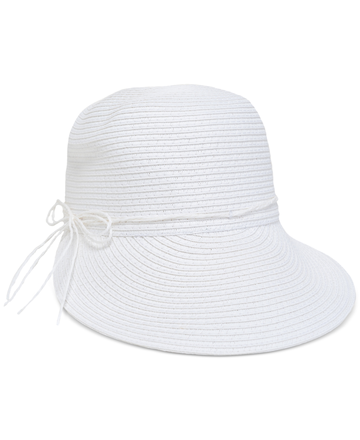 Style & Co Women's Packable Paper Framer Hat, Created For Macy's In White
