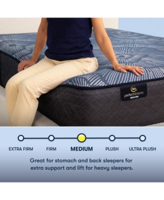 Perfect Sleeper Dazzling Night 12" Medium Hybrid Mattress Set, Full