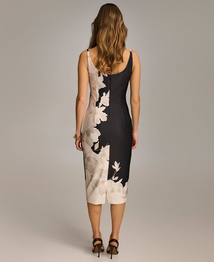 Donna Karan New York Donna Karan Women's Floral Print Sleeveless Sheath ... image.