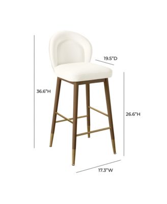 1 Pc. Velvet Counter Stool